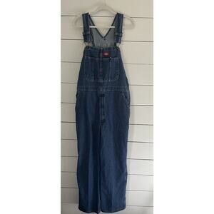Bib Overalls Dickies Mens Blue Denim Work Wear Made in Mexico 8396SNB 36 X 30
